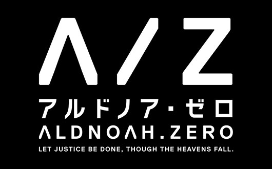 Aldnoah Zero, the TV anime series with title logo and web art direction by Arima Tomoyuki and Sakai Tatsuhiko begins airing