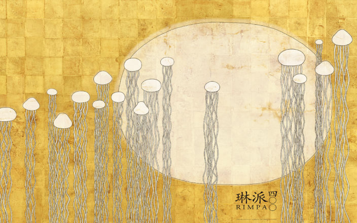 “Kurage-zu (A picture of jellyfish)” for 21st Century Rimpa Posters